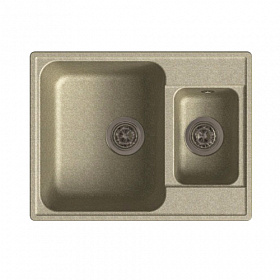 Мойка для кухни Granfest Quarz GF-Z09-302 прямоуг. 62х48 глуб. 18см вып. 3 1/2" (врезная) песочная