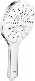 Лейка для душа Grohe Rainshower SmartActive 3-х реж. d130 мм 26574LS0 белая/хром круглая Водяной