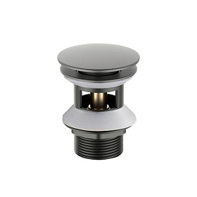 Донный клапан 1 1/4" Aquatek AQ6002BGM оружейная сталь