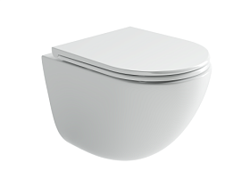 Унитаз подвесной Ceramica Nova Vogue безободковый смыв Торнадо сид.дюр. ультратон. микролифт CN4008T