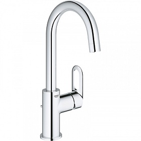 Смеситель для умывальника (раковины) Grohe BauLoop 23763000 хром латунь