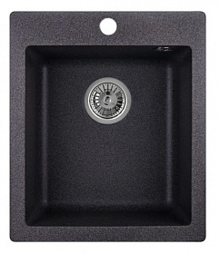 Мойка для кухни Granula GR-4201 прямоуг. 41,5х49 глуб. 19,5см вып. 3 1/2" (врезная) графит
