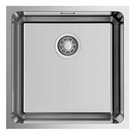 Мойка для кухни Omoikiri Tadzava 44-U-IN Quadro 4993509 квадратная 44х44 глуб. 20см (толщ.1мм) вып. 3 1/2" (подстольная) PVD нержавеющая сталь