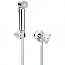 Лейка гигиеническая с держателем и шлангом Grohe Tempesta-F 26357000 хром