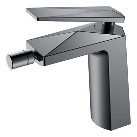 Смеситель для биде Boheme Venturo 376-SGM shine gun metal латунь Водяной