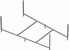 Каркас для ванны AM.PM 160 Spirit V2.0 W72A-160-100W-R2 Водяной