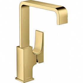 Смеситель для умывальника (раковины) Hansgrohe Metropol 32511990 золото латунь