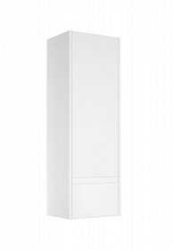 Шкаф-пенал Style Line Монако 36 Plus подвесной белый/белый лакобель КМ36100