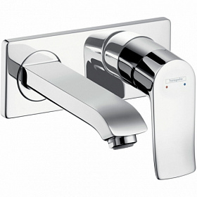 Смеситель для умывальника (раковины) (внешняя часть) Hansgrohe Metris 31085000 хром латунь Водяной