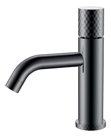 Смеситель для умывальника (раковины) Boheme Stick Shine Gun Metal Diamond 121-SGM shine gun metal латунь