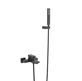 Смеситель для ванны/душа (короткий излив) Aquatek Либра AQ1649MB чёрный латунь