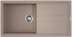Мойка для кухни Omoikiri Tedori 100-SA 4993918 прямоуг. 100х51 глуб. 20см (толщ.10мм) вып. 3 1/2" (врезная) крыло универсал бежевая