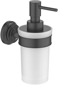 Дозатор жидкого мыла латунь/стекло Aquatek Классик AQ4505MB чёрный