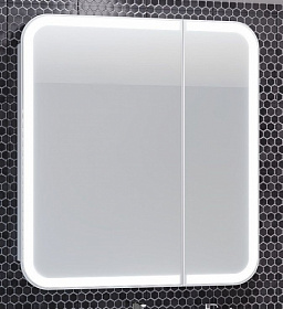Зеркало-шкаф Smile Элеганс 90 белое с подогревом LED подсветка 00-00006882 Водяной