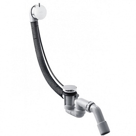 Обвязка для ванны (слив-перелив) Hansgrohe Flexaplus полуавтомат (тросик) 600мм металл регулируемая хром 58150000