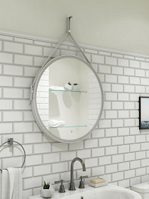Зеркало Континент Millenium White Led 50 белое LED подсветка ЗЛП963 Водяной