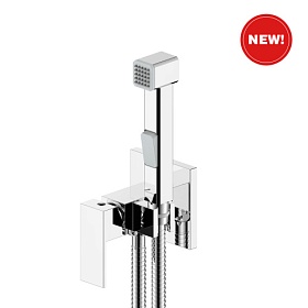 Смеситель Olive Sanitarias Granada 05131GN с гигиеническим душем хром латунь