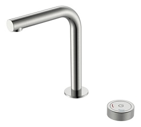 Смеситель для умывальника (раковины) Boheme Tech 158-NB на раковину 2 отверстия никель браш латунь
