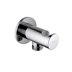 Шланговое подключение для душа с держателем для лейки Aquatek AQ2464CR латунь хром хром