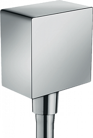 Шланговое подключение для душа Hansgrohe Fixfit Square 26455000 латунь хром