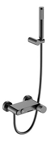 Смеситель для ванны/душа (короткий излив) Boheme Stick Gun Metal Diamond 123-GM gun metal латунь Водяной
