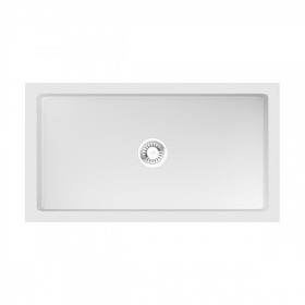 Мойка для кухни Omoikiri Mikura 83-WH 4997080 прямоуг. 84х46 глуб. 23см вып. 3 1/2" (врезная, фронтальный монтаж) белая