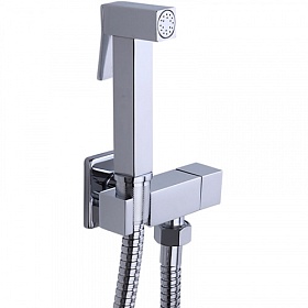 Лейка гигиеническая с держателем и шлангом Frap F7502 хром Водяной