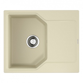 Мойка для кухни Omoikiri Yonaka 61-BE 4993632 прямоуг. 51х61,5 глуб. 20см (толщ.10мм) вып. 3 1/2" (врезная) крыло универсал ваниль