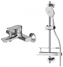 Смеситель для ванны/душа (короткий излив) Dorff Prime D4085016 хром латунь