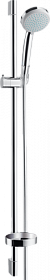 Душевая стойка с лейкой и шлангом Hansgrohe Croma 100 Vario Unica C 958 мм d580х260 мм круглая 4 реж. с мыльницей 27771000 хром