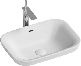 Раковина (умывальник) Ceramica Nova Element 58 полувстраиваемая CN6041 Водяной
