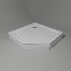 Душевой поддон акрил RGW Acrylic LUX/TN-TR 100х100х15 угловой (пятиугольник) 16180500-41 на ножках