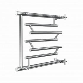 Полотенцесушитель нерж Ника Econ М-О змеевик - 600х700 м/о 600 бок. подкл. с полочкой водяной хром ПМ-3 60/70 Водяной