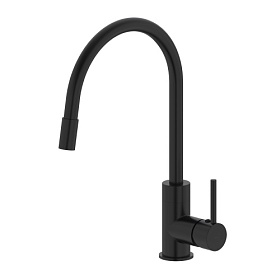 Смеситель для кухни (мойки) Iddis Kitchen 360 K36BLJ0i05 гибкий излив чёрный латунь