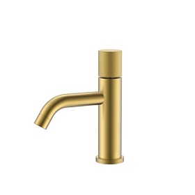 Смеситель для умывальника (раковины) Boheme Stick Matt Gold Spirale 121-MG.4 matt gold латунь Водяной