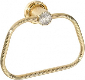 Полотенцедержатель кольцо Boheme Royal Cristal 10925-G золото