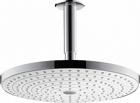 Лейка верхнего душа Hansgrohe Raindance Select S 300 27337400 d300 мм 2-х реж. белая/хром круглая Водяной