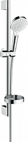 Душевая стойка с лейкой и шлангом Hansgrohe Crometta Vario 669 мм d580х260 мм круглая 2-х реж. с мыльницей 26553400 хром