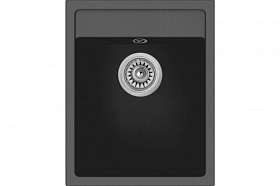 Мойка для кухни Longran Ultra ULS400.500 - 10 Onyx прямоуг. 40х50 глуб. 20см вып. 3 1/2" (врезная) оникс
