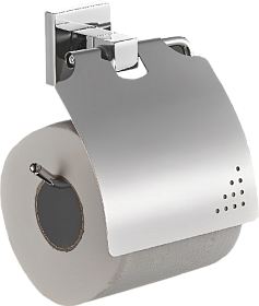 Держатель для туалетной бумаги с крышкой Haiba HB86 HB8603 хром