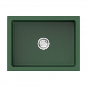 Мойка для кухни Omoikiri Mikura 61-RG Matt 4911256 прямоуг. 61х46 глуб. 23см вып. 3 1/2" (врезная, фронтальный монтаж) royal green