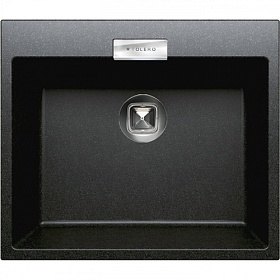 Мойка для кухни Tolero Classic TL-580.911 прямоуг. 58х50 глуб. 21,6см вып. 3 1/2" (врезная) чёрная