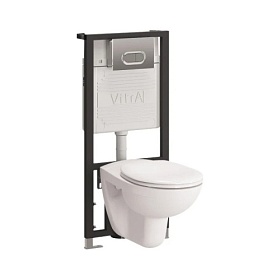 Унитаз Vitra Normus с инсталляцией (комплект) , кнопка хром 9773B003-7202 Водяной