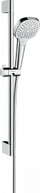 Душевая стойка с лейкой и шлангом Hansgrohe Croma Select E Multi 669 мм d110 мм квадратная 3-х реж. 26580400 хром