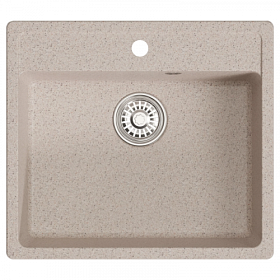 Мойка для кухни Mixline ML-GM15 551912 прямоуг. 56х50 глуб. 18см вып. 3 1/2" (врезная) песочная