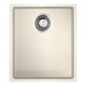 Мойка для кухни Omoikiri Bosen 38-U-WH 4993160 прямоуг. 38х44 глуб. 22см (толщ.10мм) вып. 3 1/2" (подстольная) белая