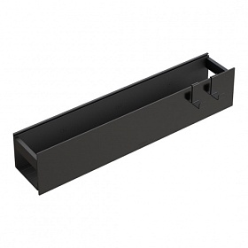 Полка для ванны металл Boheme Space shine gun metal 10966-SGM