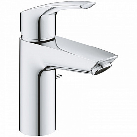 Смеситель для умывальника (раковины) Grohe Eurosmart 32926003 хром латунь Водяной