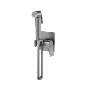 Смеситель для унитаза Osgard Bretta Gun Grey 52053 с гигиеническим душем вороненая сталь латунь Водяной