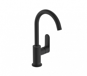 Смеситель для умывальника (раковины) Hansgrohe Rebris S 72536670 чёрный латунь